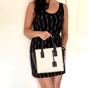 NWT Kate Spade leather two tone Hayden satchel